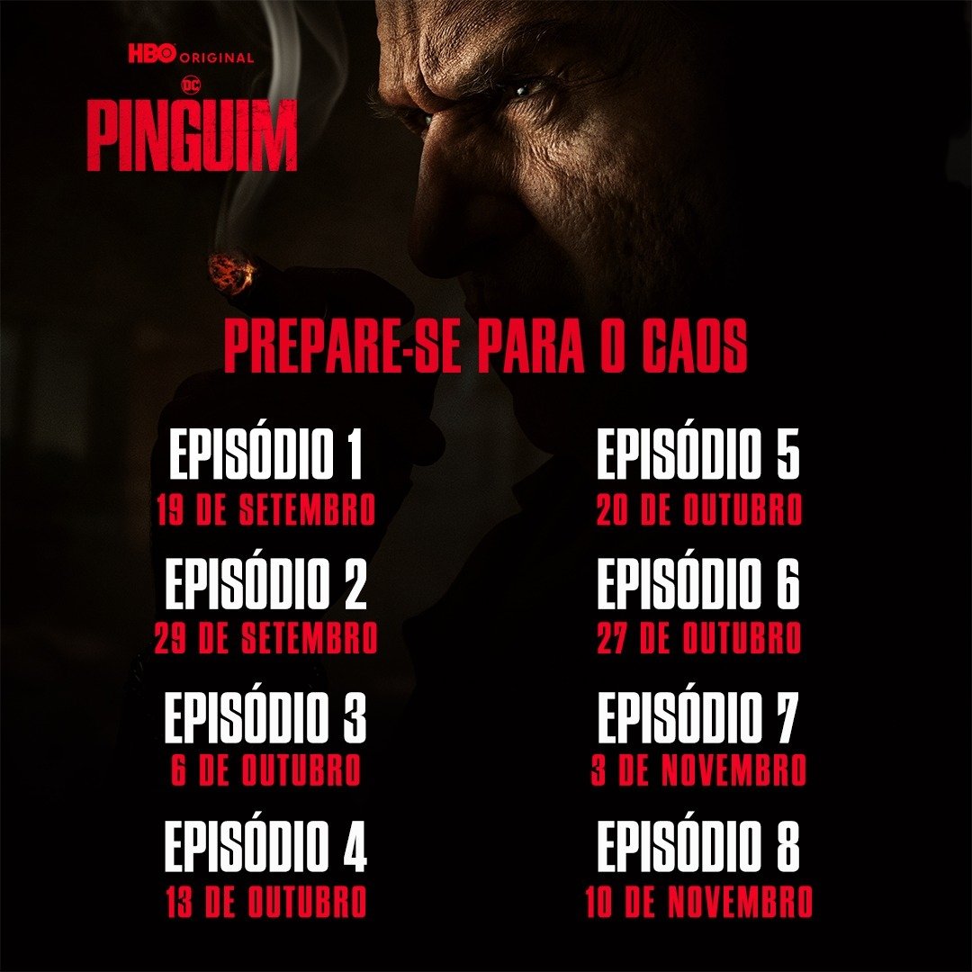 Calendário dos episódios de Pinguim