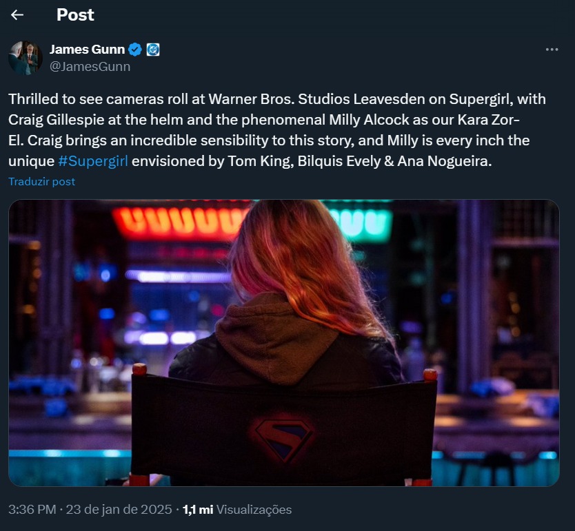 Supergirl ganha primeira imagem de bastidores