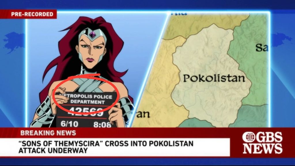 Circe é presa pela polícia de metropolis em Comando das Criaturas